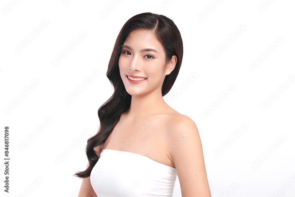 Beautiful young asian woman with clean fresh skin on white background, Face care, Facial treatment, Cosmetology, beauty and spa, Asian women portrait. Beautiful young asian woman with clean fresh skin on white background, Face care, Facial treatment, Cosmetology, beauty and spa, Asian women portrait.