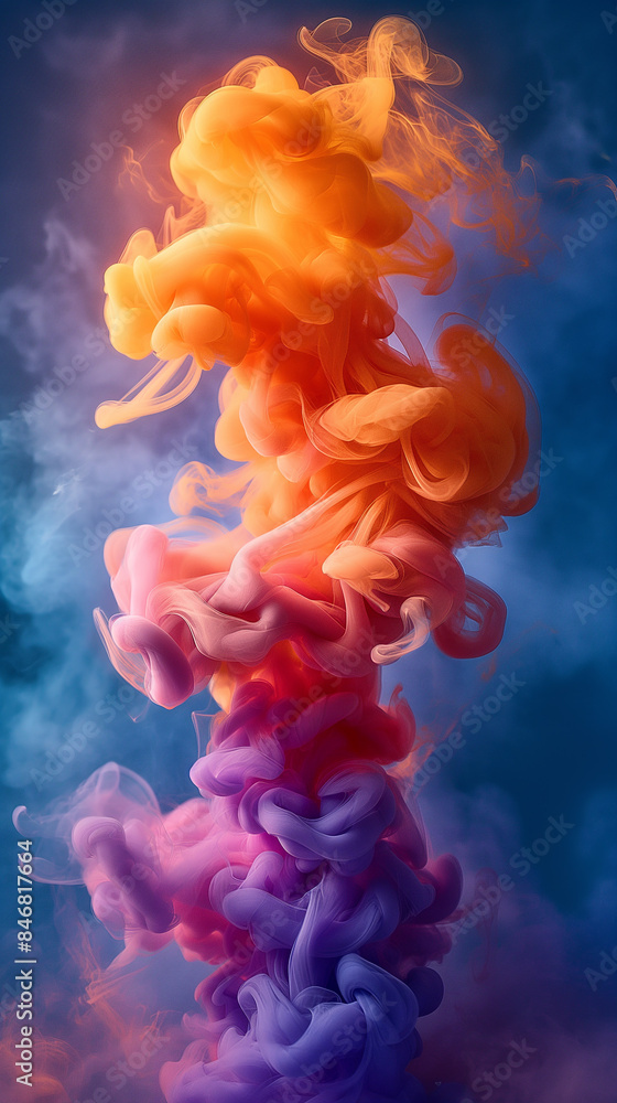 Obraz premium Colorful smoke background