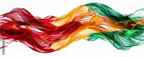 Isolated flag of Portugal on white background