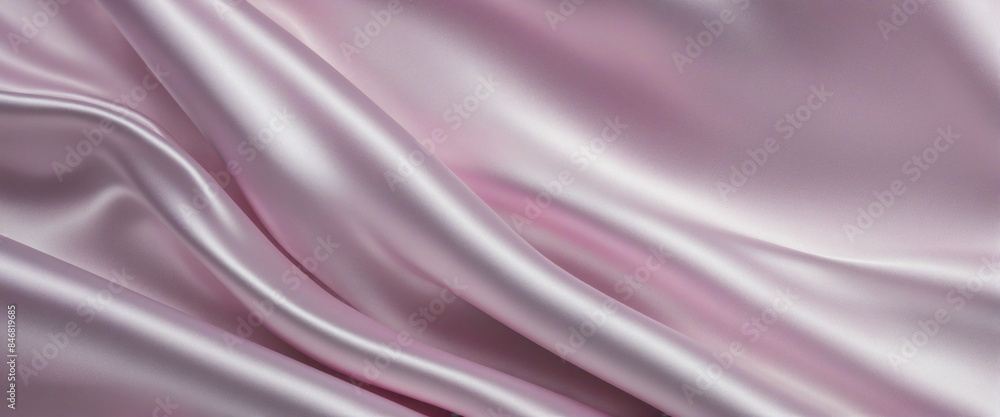 Obraz premium Iridescent Purple Waves of Silk: A Bright and Fluid Artistic Design