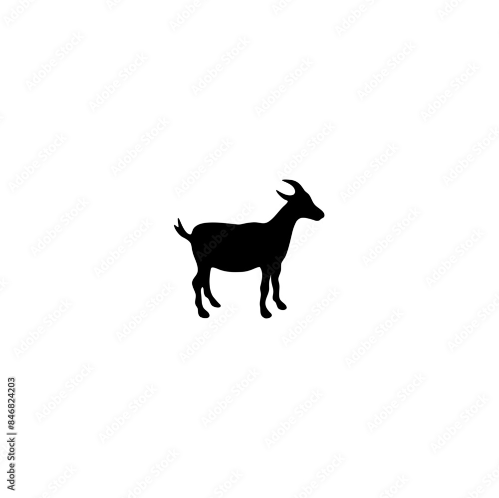 Goat Silhouette Icon