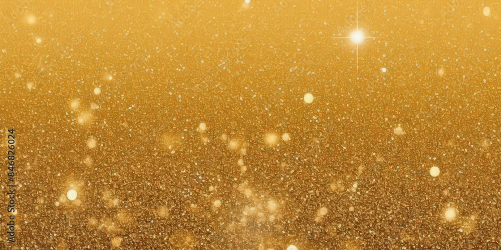 A dazzling gold glitter background with sparkling lights and glowing effects, perfect for festive celebrations, holiday events, and glamorous designs.. A dazzling gold glitter background with sparkling lights and glowing effects, perfect for festive celebrations, holiday events, and glamorous designs..