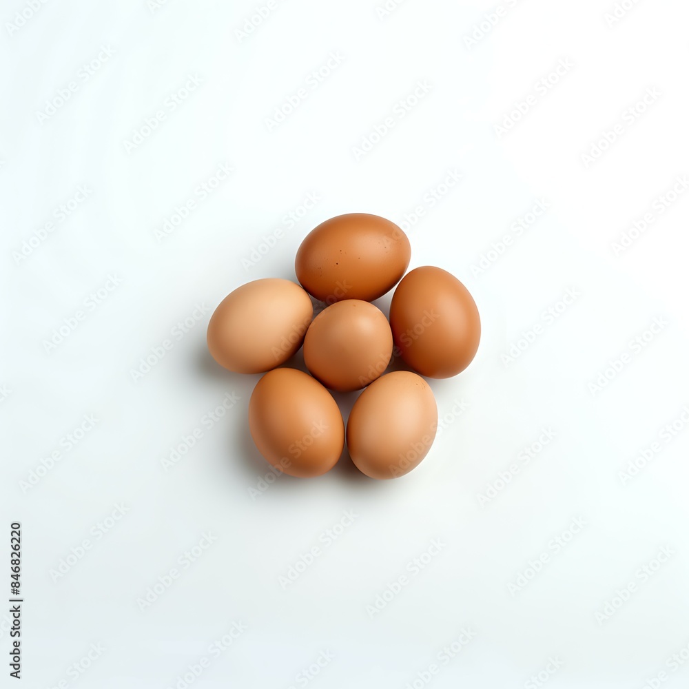 Several chicken eggs, Eggs, egg on the white background. Several chicken eggs, Eggs, egg on the white background.