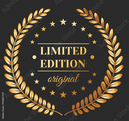 Label, Luxus - Vektor, gold