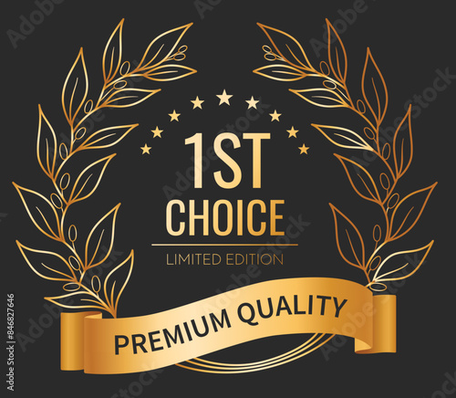 Label, Luxus - Vektor, gold