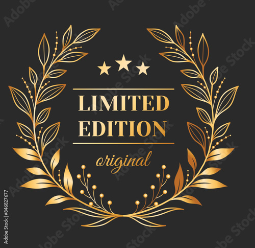 Label, Luxus - Vektor, gold