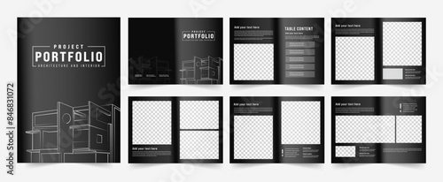 Architect Brochure, A4 size brochure design for interior portfolio template