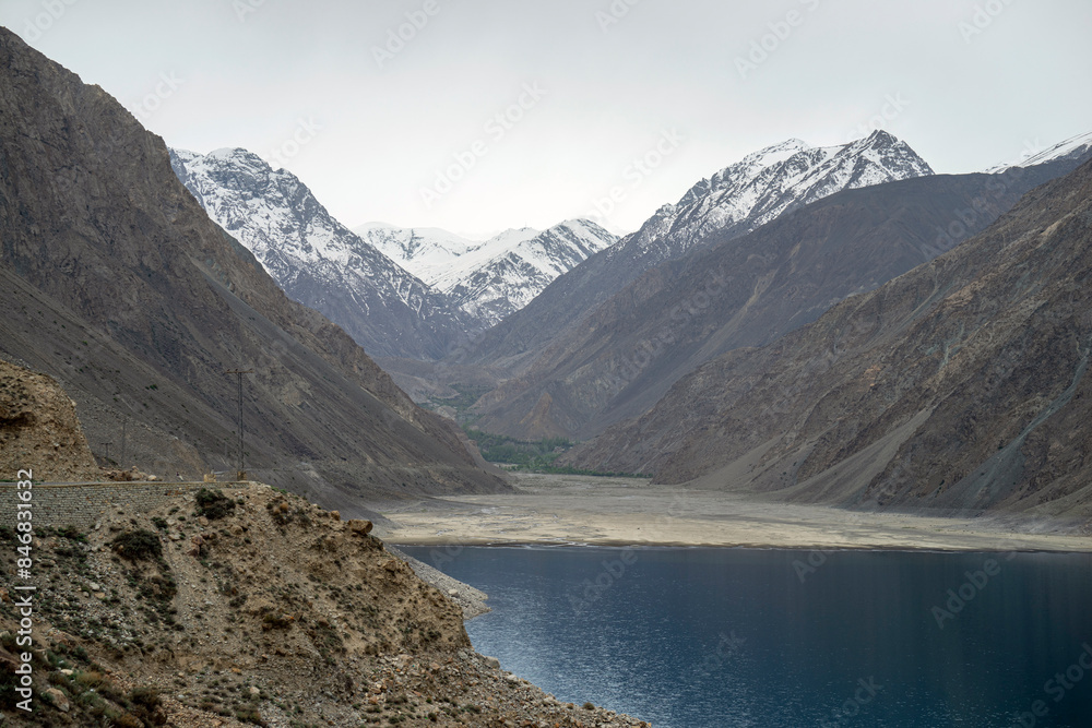 Satpara lake, nestled near Skardu in Pakistan's Gilgit-Baltistan region, is a vital water source for the Skardu Valley. Satpara lake, nestled near Skardu in Pakistan's Gilgit-Baltistan region, is a vital water source for the Skardu Valley.