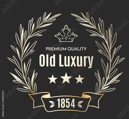 Label, Luxus - Vektor