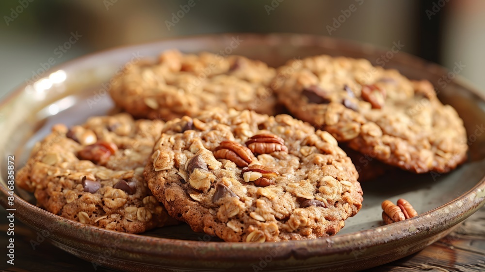 Freshly baked oatmeal cookies Freshly baked oatmeal cookies