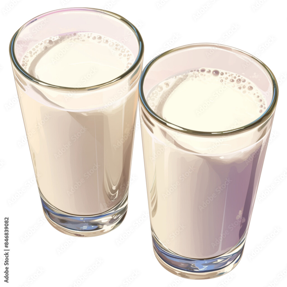 Milk in a glass, clipart, the power of a healthy drink for people of all ages. Milk in a glass, clipart, the power of a healthy drink for people of all ages.