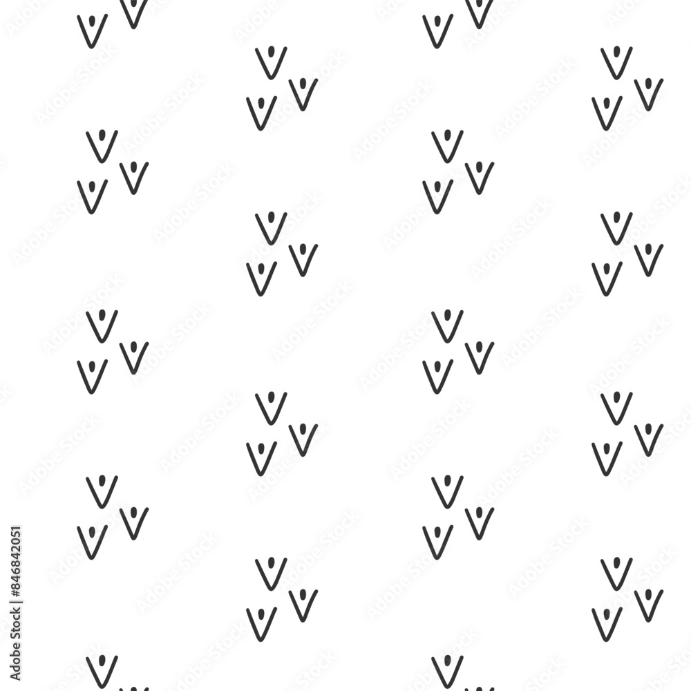 Seamless pattern with simple geometric shapes. Scandinavian abstract background. Seamless pattern with simple geometric shapes. Scandinavian abstract background.
