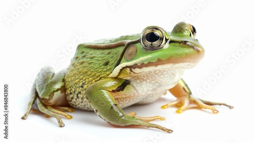 Frog isolated white background
