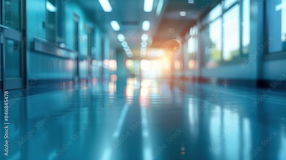 Abstract blurred background of the hospital, promotion medical Abstract blurred background of the hospital, promotion medical