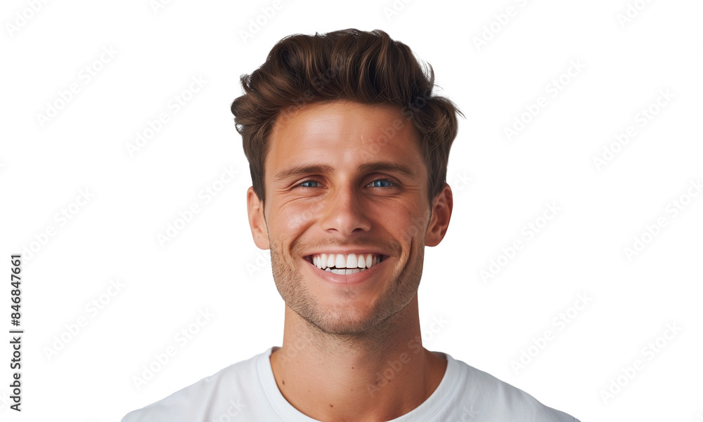 young handsome man laughing shyly and cheerfully on transparent young handsome man laughing shyly and cheerfully on transparent