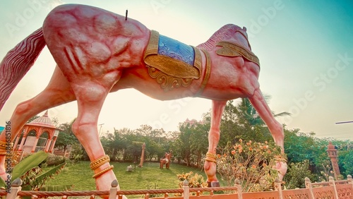 ISKCON Temple is a major landmark and a frequented destination in Anantapur. INDIA photo