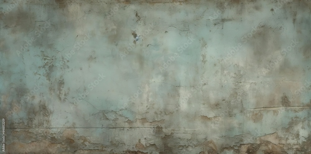 texture retro concrete wall with peeling paint and a black line in the foreground