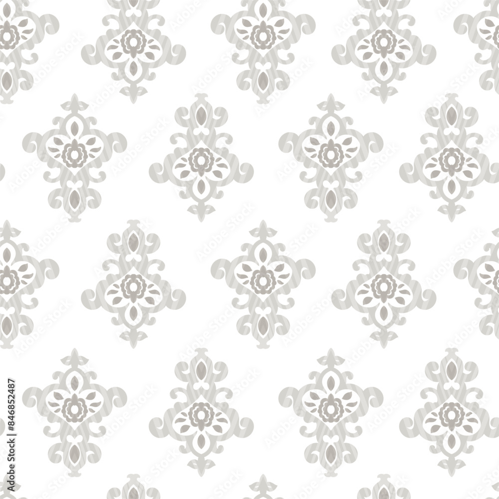 Elegant Beige Floral Damask Pattern Elegant Beige Floral Damask Pattern