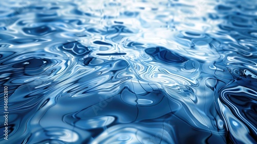 Fototapeta Naklejka Na Ścianę i Meble -  Abstract Background with Blue Ripples