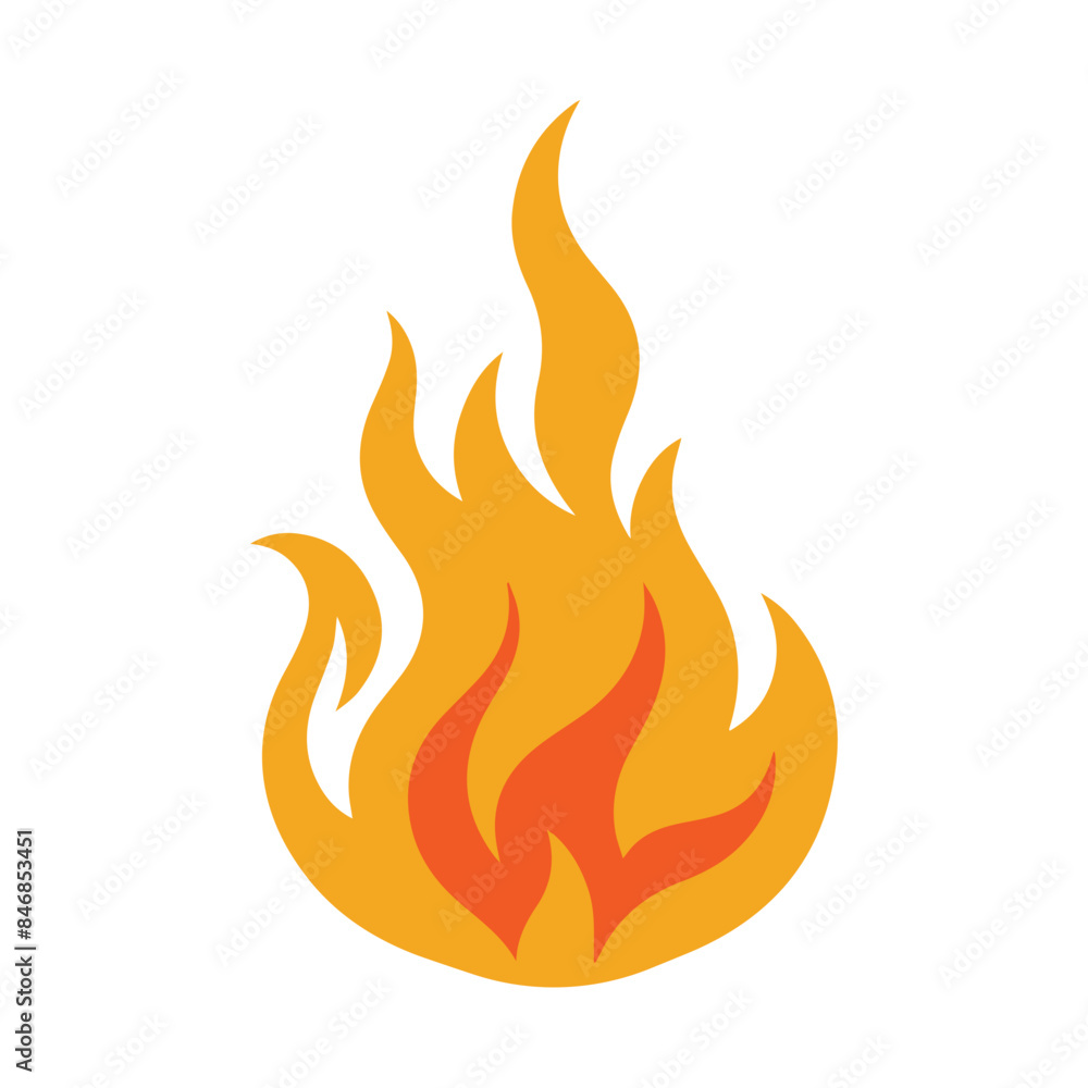 Fire Flames with Bright Orange Blazing vector Fire Flames with Bright Orange Blazing vector