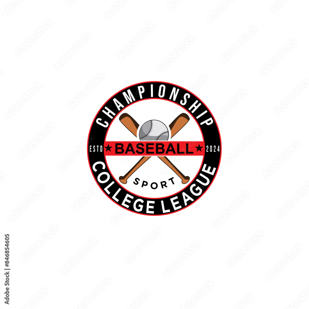 Baseball Softball Team Club Academy Championship Logo Template Vector Baseball Softball Team Club Academy Championship Logo Template Vector