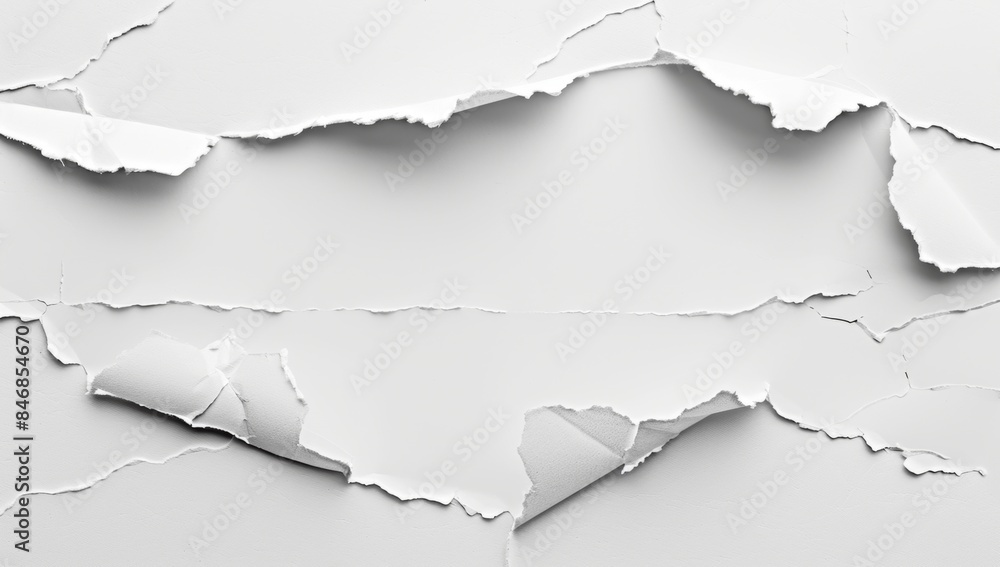 Abstract vector background with a white paper tear and hole in the middle, white empty space Abstract vector background with a white paper tear and hole in the middle, white empty space