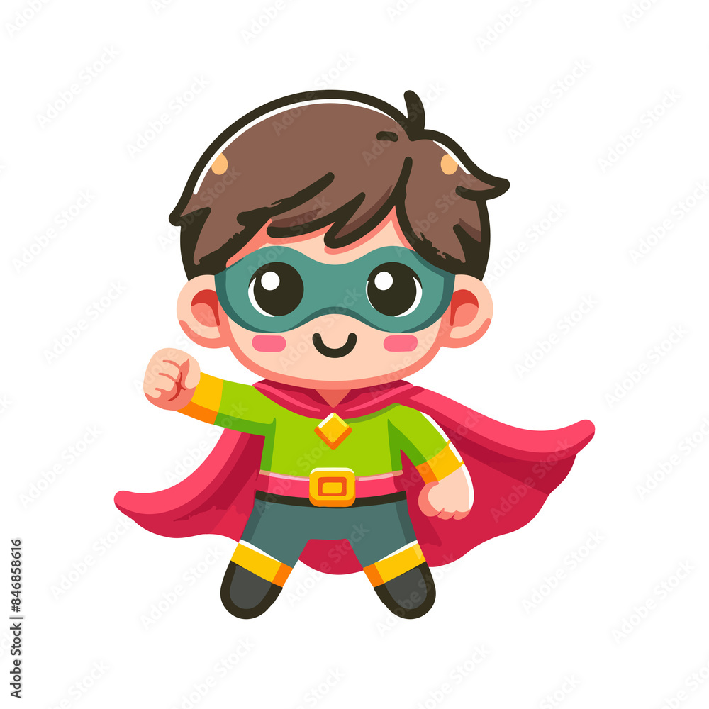 cute child hero icon character cute child hero icon character