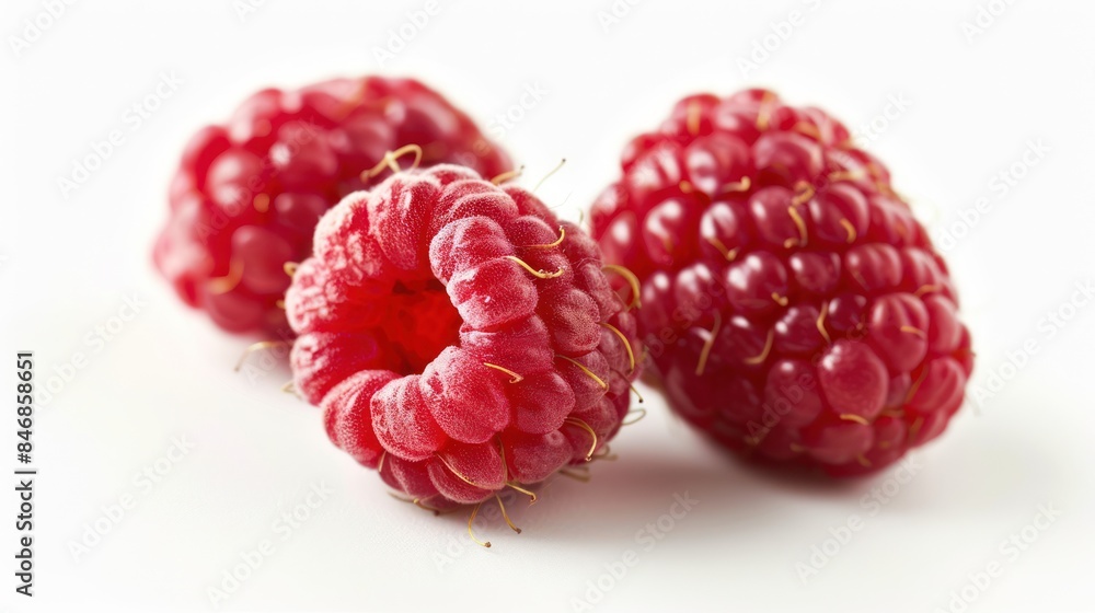 Raspberry isolated white background Raspberry isolated white background