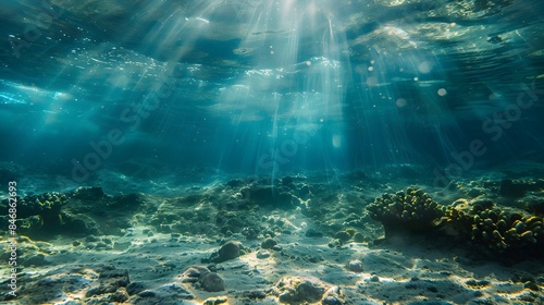 Wallpaper Mural Beautiful underwater scenery with various types of fish and coral reefs Generative AI Torontodigital.ca