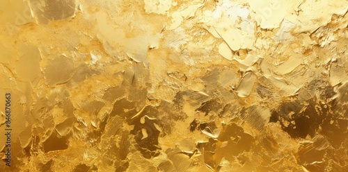 foil texture gold on a glass surface a close - up of a gold foil texture on a glass surface, with a isolated background