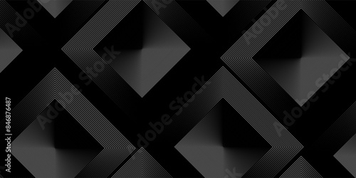 Black white and gray grey vector 3d futuristic tech glow and shinning line simple modern abstract photo