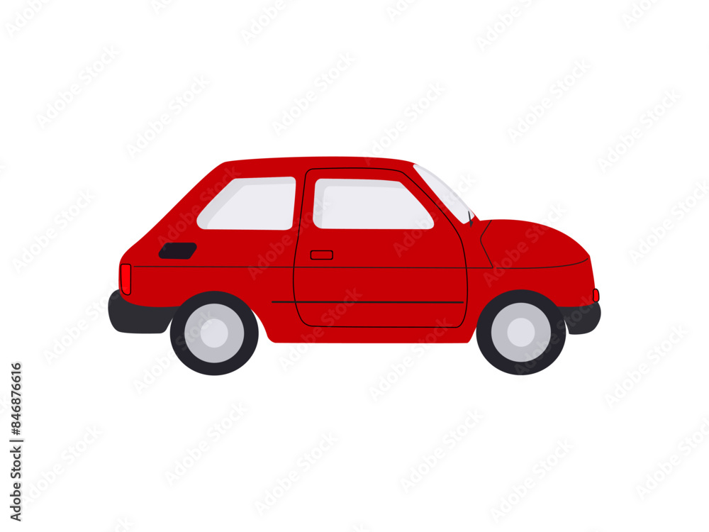 Isolated red car toy for kids - Vector Isolated red car toy for kids - Vector