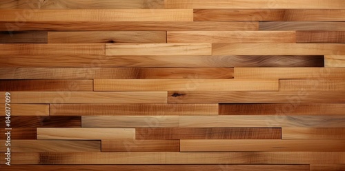butcher block textured wooden wall with a row of brown and wood drawers