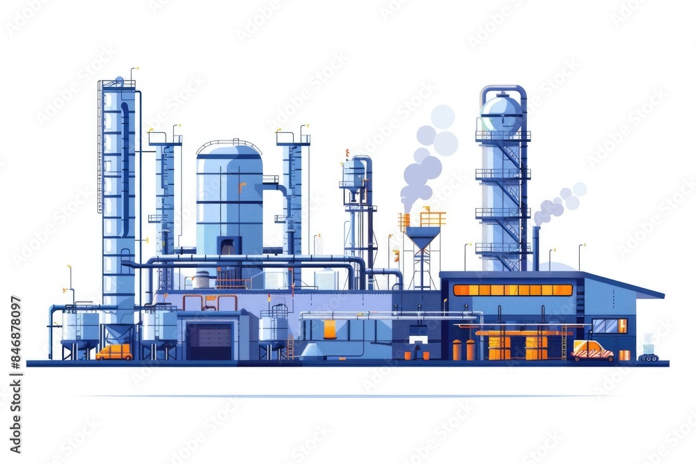 Obraz premium Pipeline of chemical plant