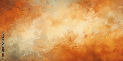 background texture an orange sky with a lot of clouds