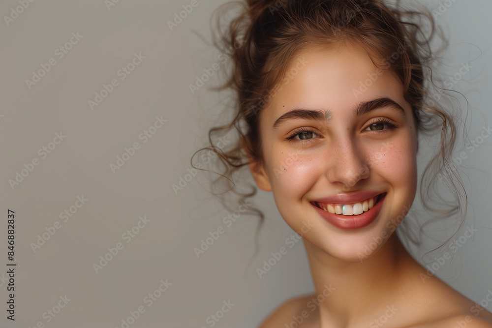 beautiful, cute woman, take care of her nails, beauty, white backdrop, portrait of looking straight into the camera, white bright background beautiful, cute woman, take care of her nails, beauty, white backdrop, portrait of looking straight into the camera, white bright background