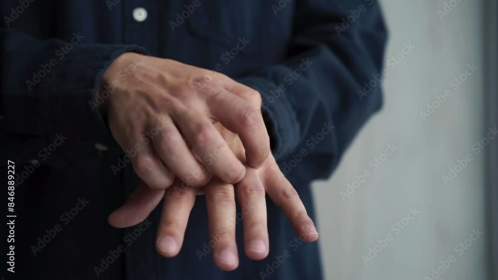 the man scratches his hands.
The skin on my hands itches.
Irritation on hands. the man scratches his hands.
The skin on my hands itches.
Irritation on hands.