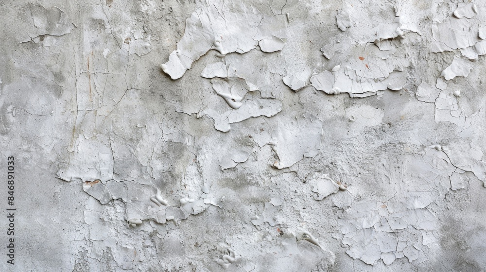 Textured background of a rough gray unfinished plaster wall