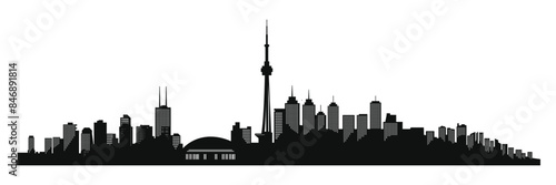 Canada city silhouette.Vector illustration