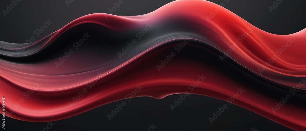 abstract Red black liquid background illustration
