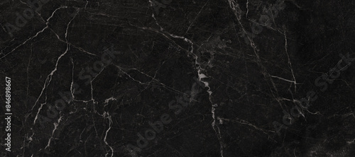 Wallpaper Mural  black Granite Marble Background, Royal Black and white vain marble stone, natural pattern texture background and use for interiors tile, luxury design with high resolution, Modern floor decoration. Torontodigital.ca