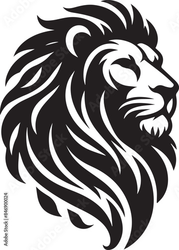 Wallpaper Mural lion head silhouette Torontodigital.ca