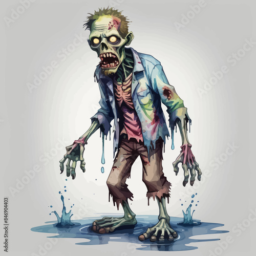 Zombie Ilustration Design Very terrifying