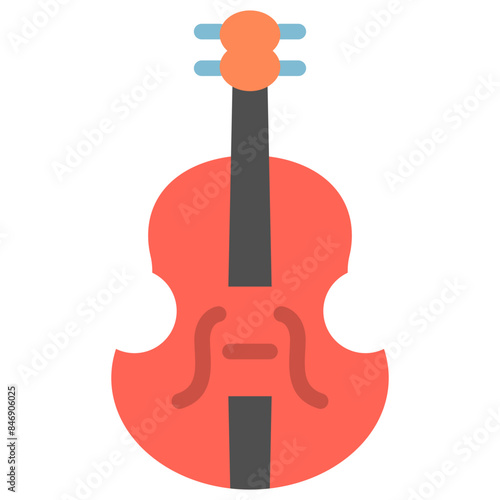 contrabass flat icon
