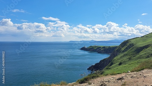 Canvas Print Howth cliffs