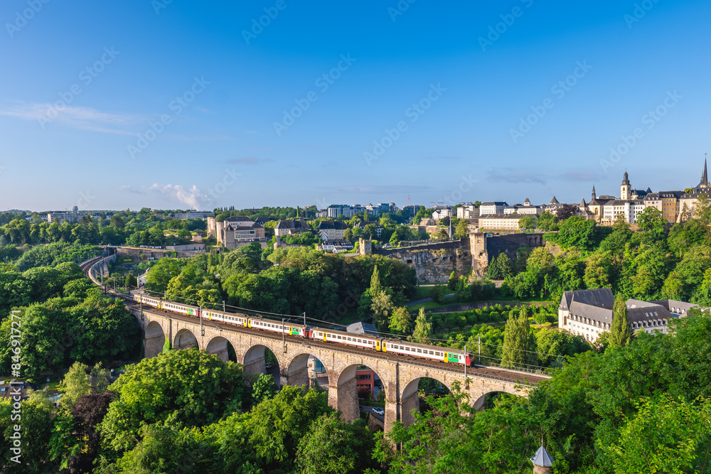 The Passerelle, aka the Luxembourg Viaduct, a viaduct in Luxembourg City, southern Luxembourg.