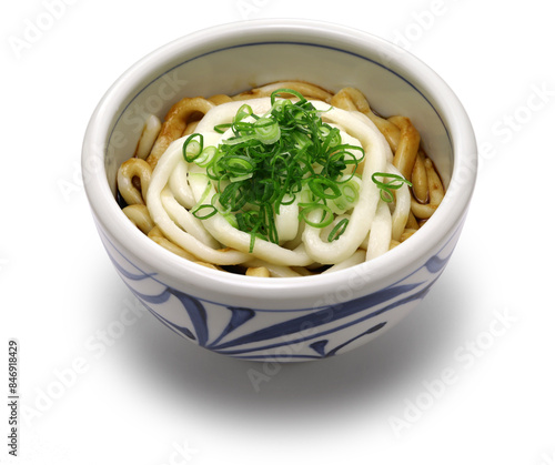 Ise udon noodles with sweet soy sauce, Japanese food
 photo