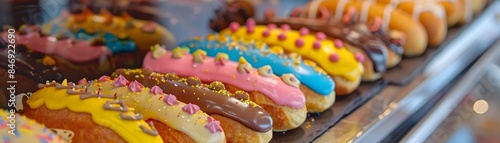 Colorful Miniature Eclairs ...