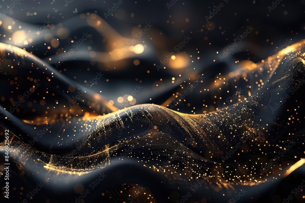 luxurious black and gold abstract background with wavy texture and shiny light effects elegant grungy design template luxurious black and gold abstract background with wavy texture and shiny light effects elegant grungy design template