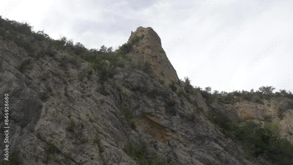 Congost de Mont-rebei gorge natural park near Benabarre, Spain, Europe, at spring Congost de Mont-rebei gorge natural park near Benabarre, Spain, Europe, at spring